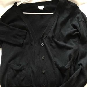 Worn once, black cardigan